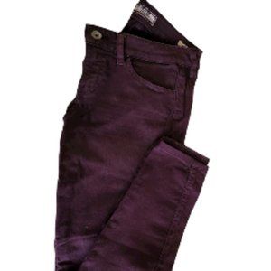 Vintage Y2K Guess Women's Brittney Purple Overdyed Skinny Jeans
